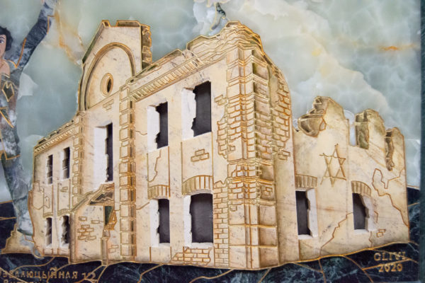 Каменная Картина Оммаж духовному дому отца Шагала № 05, изображение, фото 20