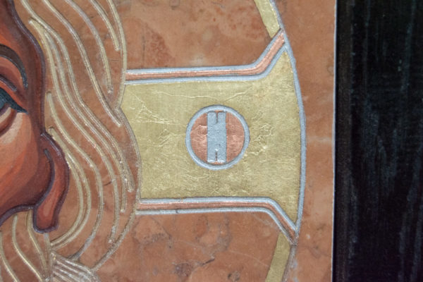 Икона Иисуса Христа - Спас Нерукотворный № 5-7 из мрамора, изображение, фото 5