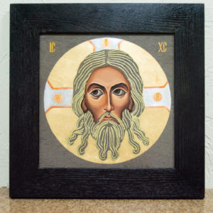 Икона Иисуса Христа - Спас Нерукотворный № 5-8 из мрамора, изображение, фото 1