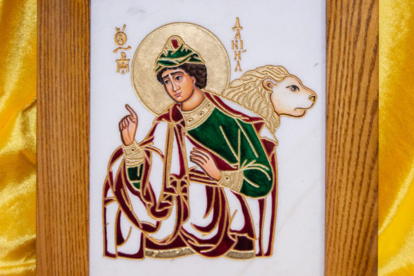 Икона Святого пророка Даниила № 01, именная икона для Данила, фото 4