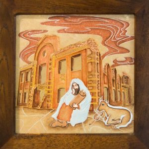 Утрата святыни духовным домом отца картина каменная Марк Шагал